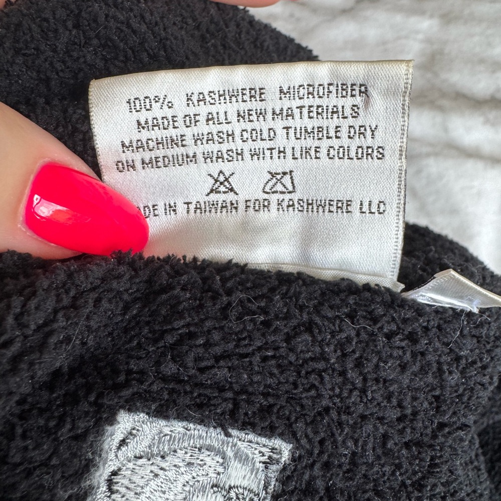Kashwere Black Seasonless Lightweight Chenilla Fine Robe Size XL - Picture 6 of 9